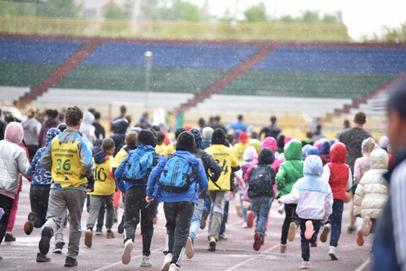 Дождь не помешал провести Олимпийский день в Сыктывкаре