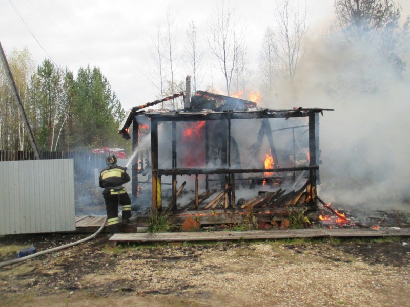 В селе Визябож дотла сгорел дачный дом 