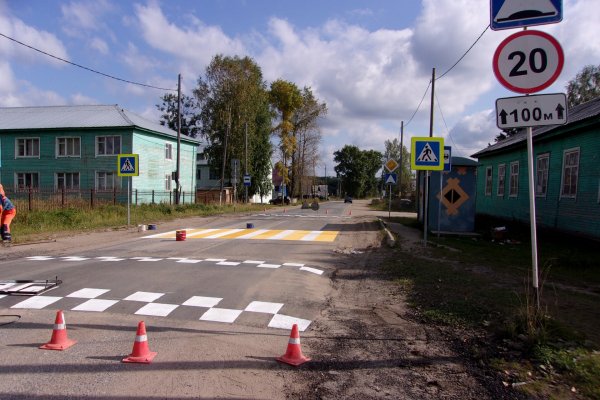 В Койгородском и Прилузском районах обустроено шесть пешеходных переходов

