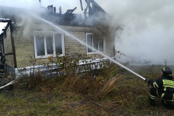 В Усть-Куломском районе сгорел дом 