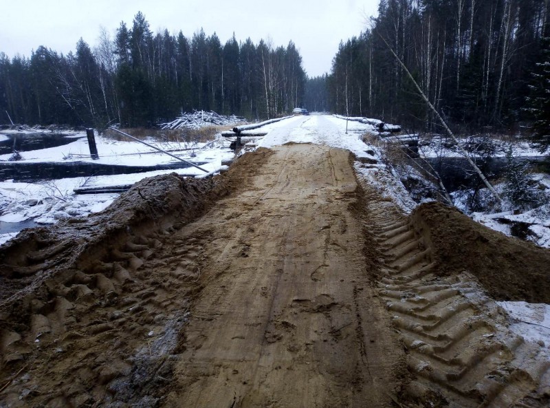 В Троицко-Печорском районе восстановлено дорожное сообщение с селом Курья 