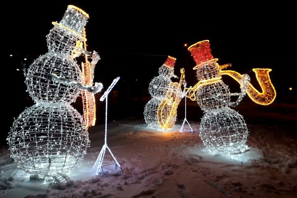 Светящиеся снеговики появятся в Сыктывкаре 