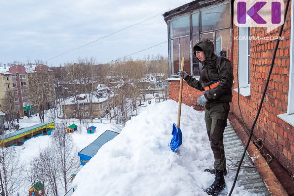 В Сыктывкаре коммунальщикам рекомендовали очистить кровли от снега