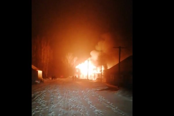 В селе Лойма Прилузского района сгорело здание администрации