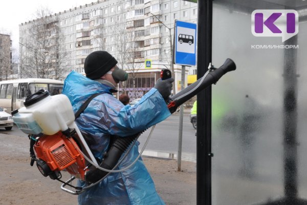 В Сыктывкаре приступили к дезинфекции общественных территорий и автобусных остановок