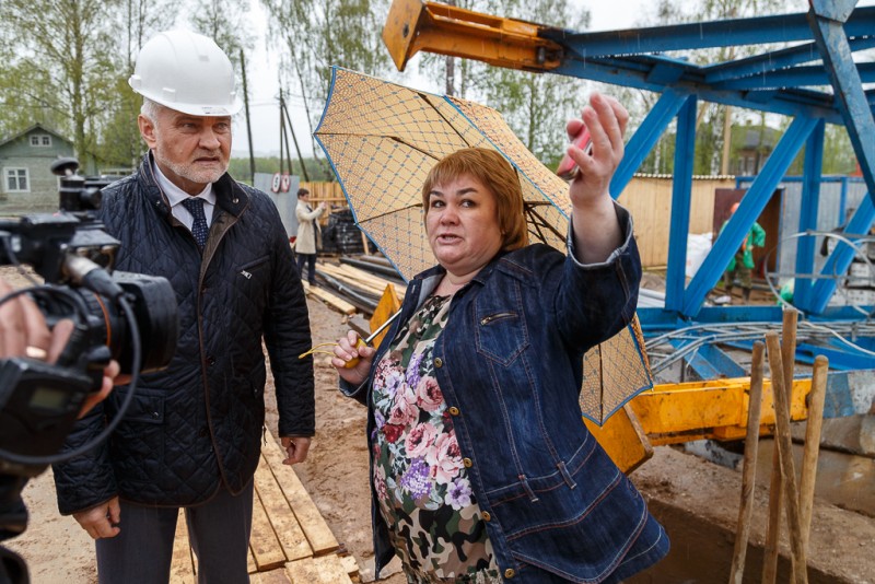 Владимир Уйба проинспектировал ход строительства нового корпуса Кунибского дома-интерната