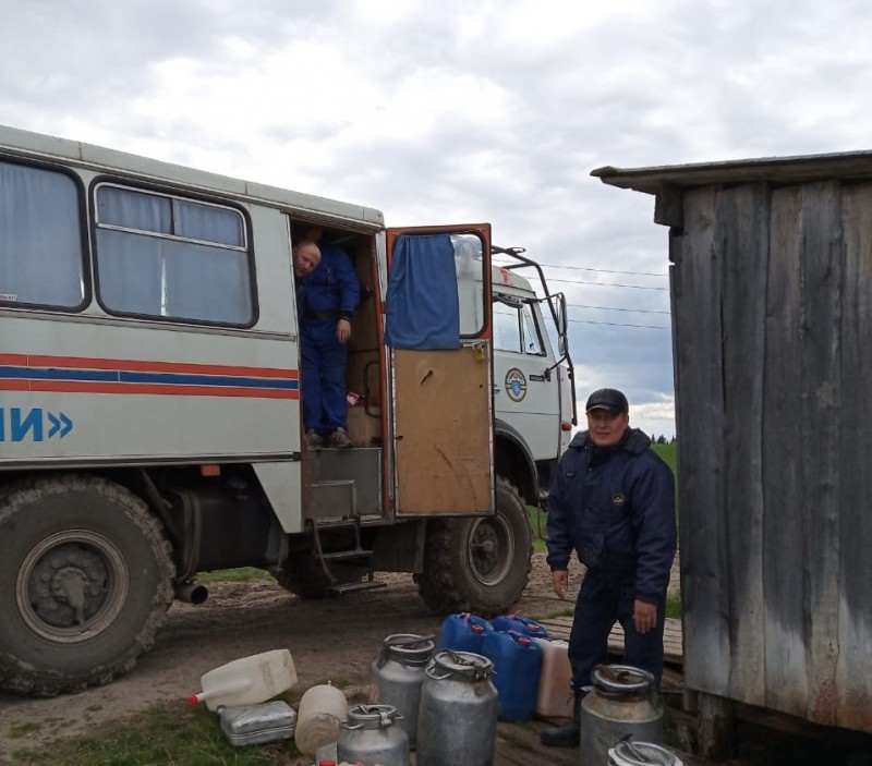 За сутки в Коми вода отступила от сотни домов

