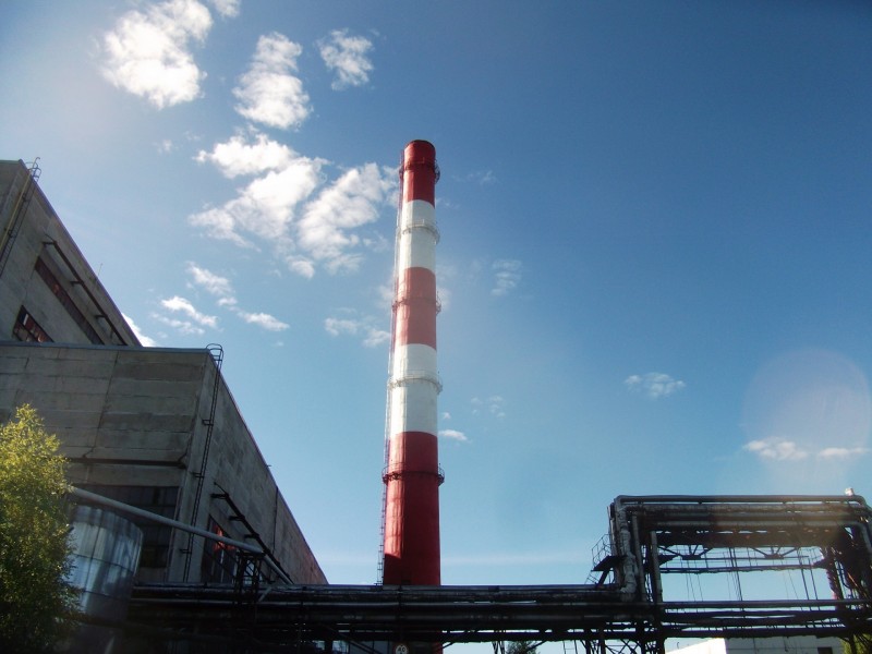Дымовую трубу Сосногорской ТЭЦ реконструировали с опережением сроков


