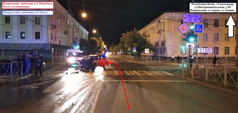 В Сыктывкаре за вечер в двух ДТП пострадали шесть человек 