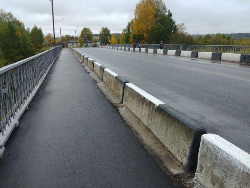 В Сысольском районе завершен ремонт моста через реку Большая Визинга