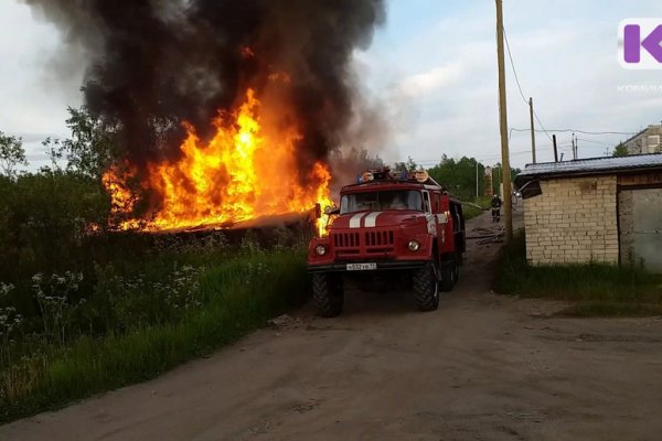 На пожаре в Прилузье спасли мужчину