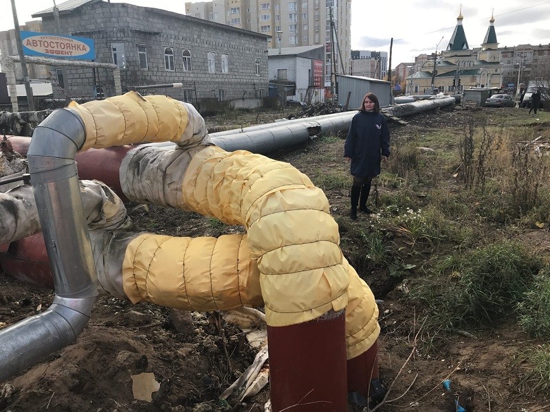 В Сыктывкаре отремонтировали магистраль теплоснабжения на улице Станционной 