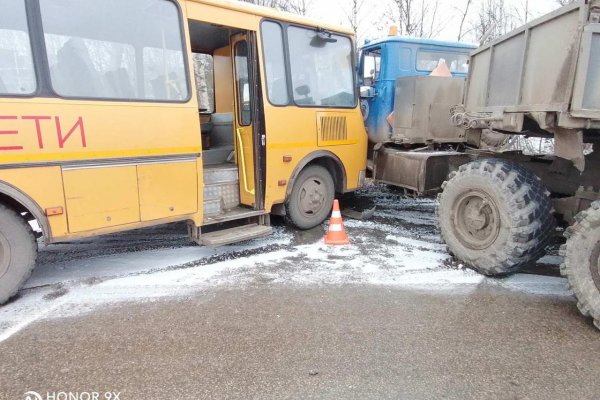 Водитель попавшего в ДТП школьного автобуса в Сосногорске не выбрал безопасную скорость