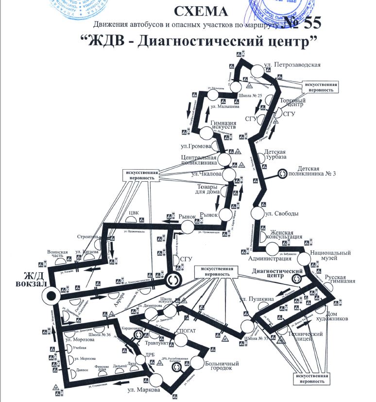 70 автобус карта