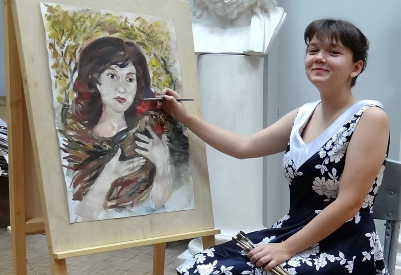 Юная художница из Воркуты стала бронзовым призером 19-х молодежных Дельфийских игр
