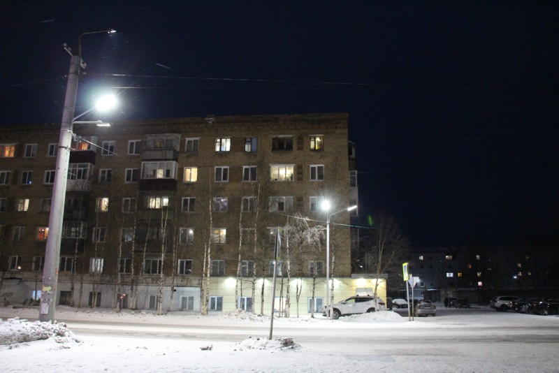 В Печоре на полтора миллиона рублей осветили 43 пешеходных перехода