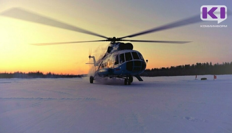 Вертолётные перевозки в труднодоступные поселения Ижемского и Троицко–Печорского районов начнутся с 3 декабря