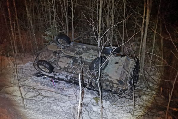 В ДТП под Сосногорском пострадали водитель и пассажир автомобиля Hyundai