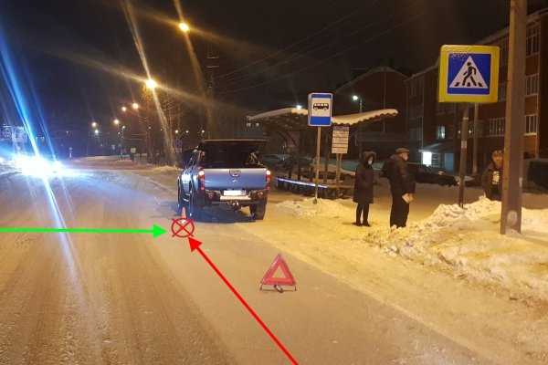 В Сыктывкаре за вечер на дорогах пострадали два пешехода