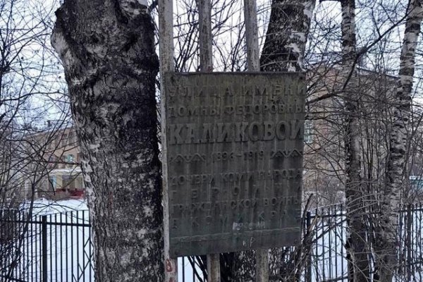 Дорожники Сыктывкара отреставрировали памятную доску Домне Каликовой