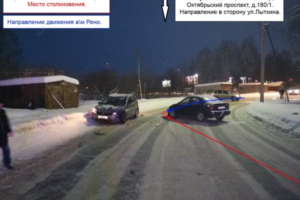 В Сыктывкаре пожилой водитель не справился с управлением и попал в ДТП