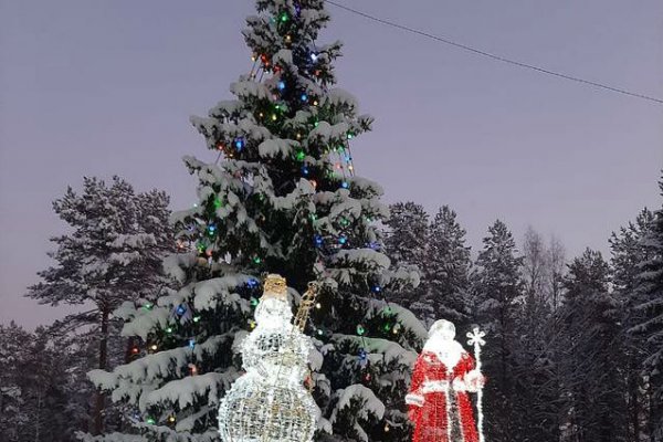 В Сыктывкаре зажглись все новогодние елки

