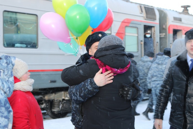 Сводный отряд МВД по Коми вернулся из полугодовой командировки в Чечню