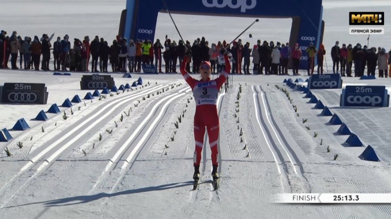 Юлия Ступак выиграла масс-старт в финале Кубка мира по лыжным гонкам