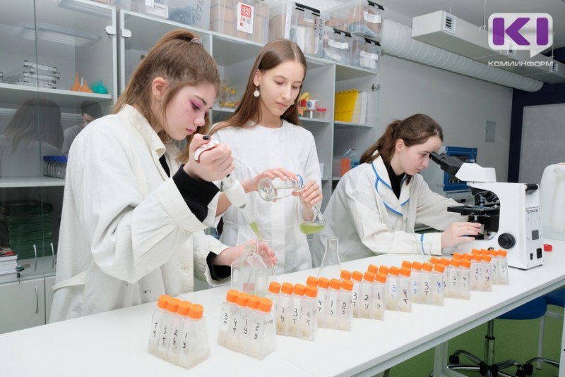 Сыктывкарские школьницы вывели микроводоросли для очистки нефтепродуктов