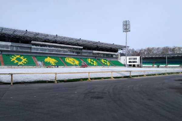 Обновленный стадион в Сыктывкаре украсили национальные мотивы