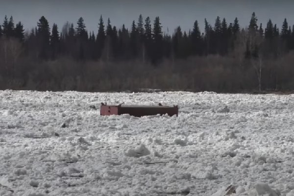 Организовано воздушное наблюдение за уплывшими понтонами в Вуктыле