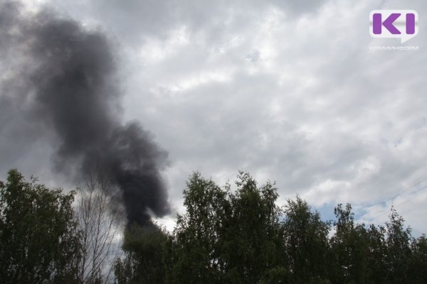 В Усть-Куломском районе вспыхнул лесной пожар