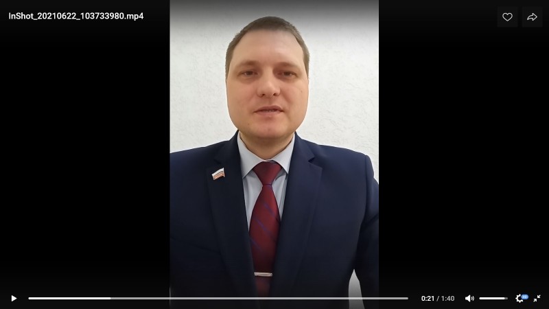 Депутат Вуктыла записал обращение к Владимиру Путину