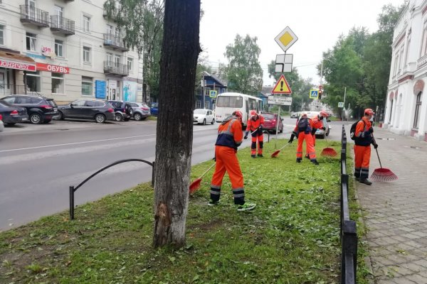 Школьники Сыктывкара вышли на благоустройство улиц