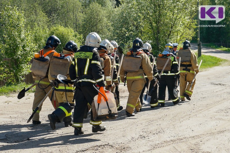 В девяти районах Коми ожидается чрезвычайно высокая пожароопасность