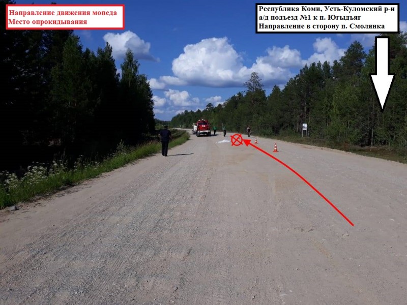 В Усть-Куломском районе погибла пассажирка мопеда, сам мотоциклист скрылся с места ДТП