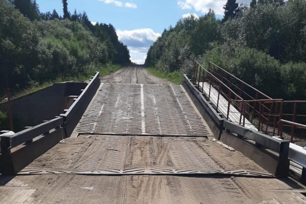 В Евдино Княжпогостского района отремонтировали мост

