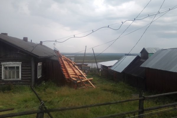 Ураган прошелся по Ижемскому и Прилузскому районам Коми 