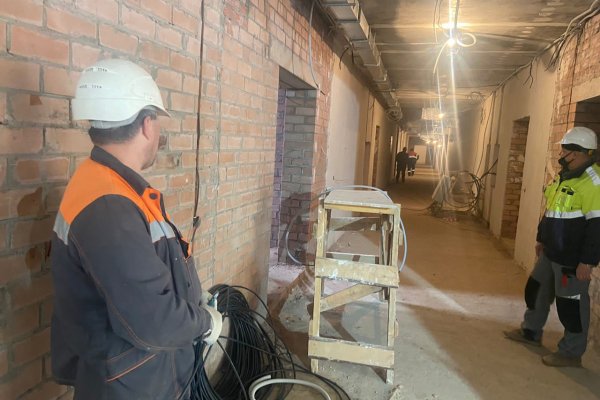 Министр строительства Коми без предупреждения заехал на стройку Тентюковского дома-интерната 