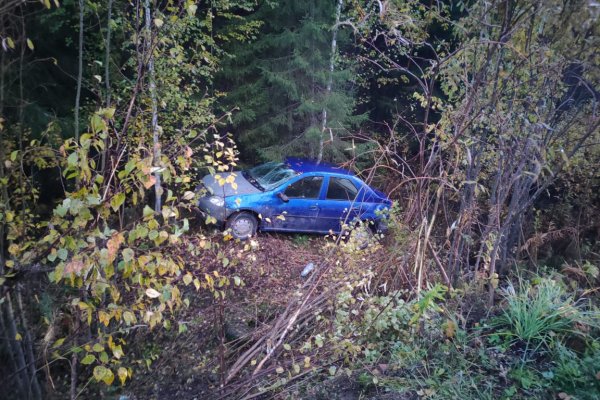 В Троицко-Печорском районе пьяный водитель на Renault Logan вылетел в кювет