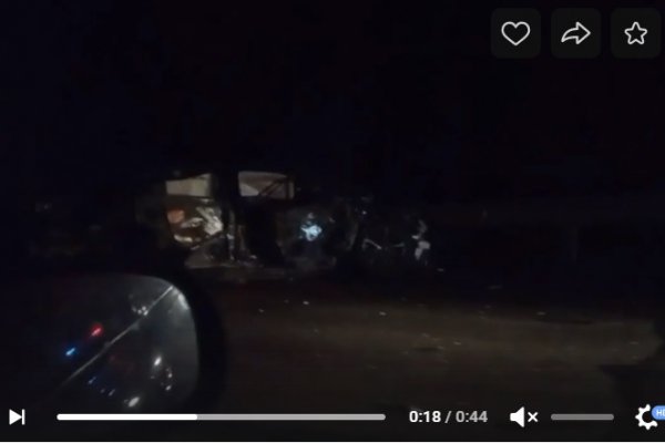 Появилось видео с места смертельного ДТП с участием трех машин в Сыктывдине 