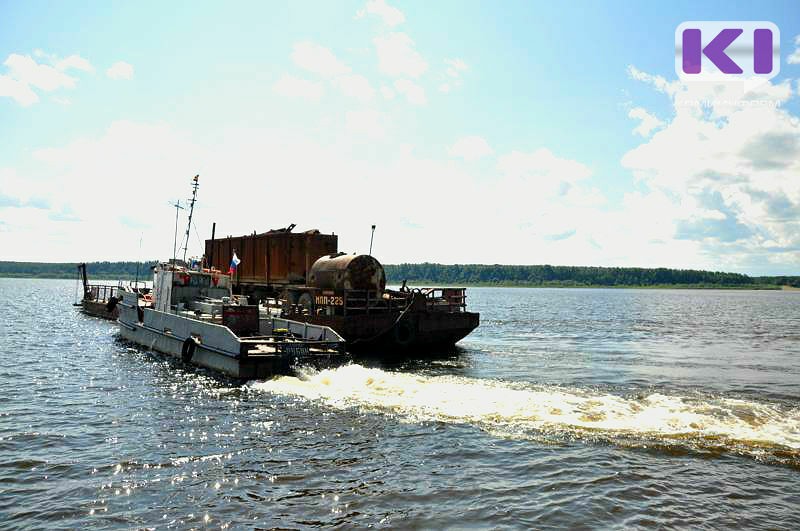 В Коми завершаются речные перевозки на участках Печорского бассейна