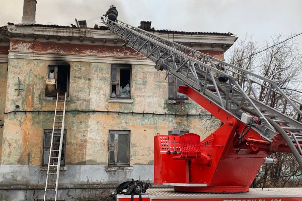 В Воркуте произошел пожар в доме на улице Пушкина