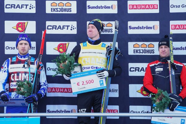 Лыжник из Коми Ермил Вокуев - серебряный призер индивидуального пролога Visma Ski Classics