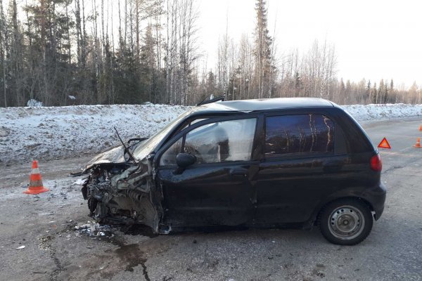 Под Сосногорском пьяный водитель без прав спровоцировал ДТП с пострадавшими