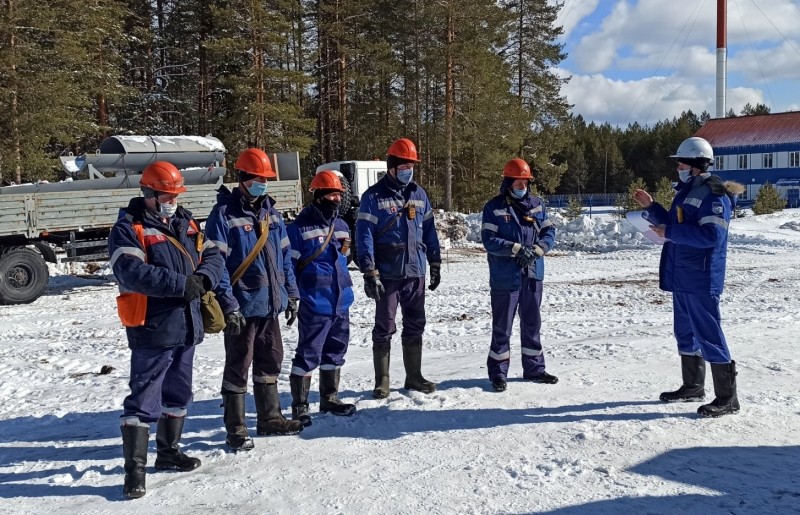 АО "Транснефть-Север" провело плановое учебно-тренировочное занятие на болотистой местности в Архангельской области
