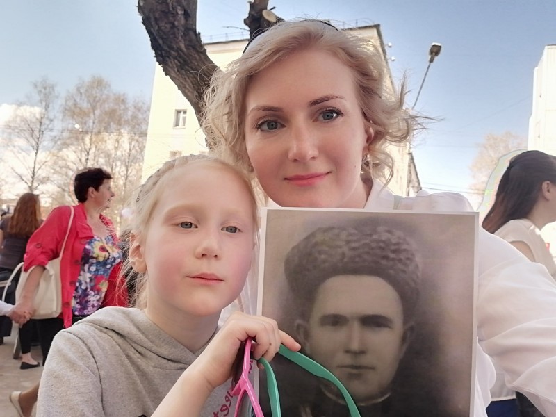 Наш "Бессмертный полк": исполдиректор Общественной палаты Коми Александра Афонина выйдет на шествие с портретом прадеда