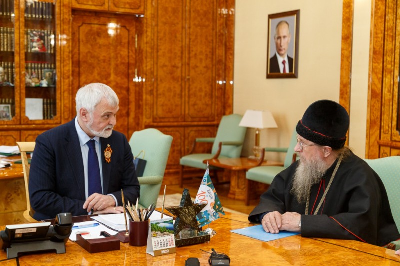 Владимир Уйба встретился с епископом Русской православной старообрядческой церкви
