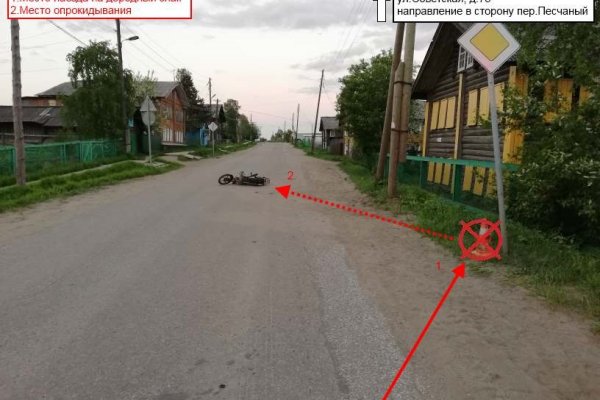 В Усть-Цильме молодой мотоциклист снес дорожный знак и получил тяжелые травмы