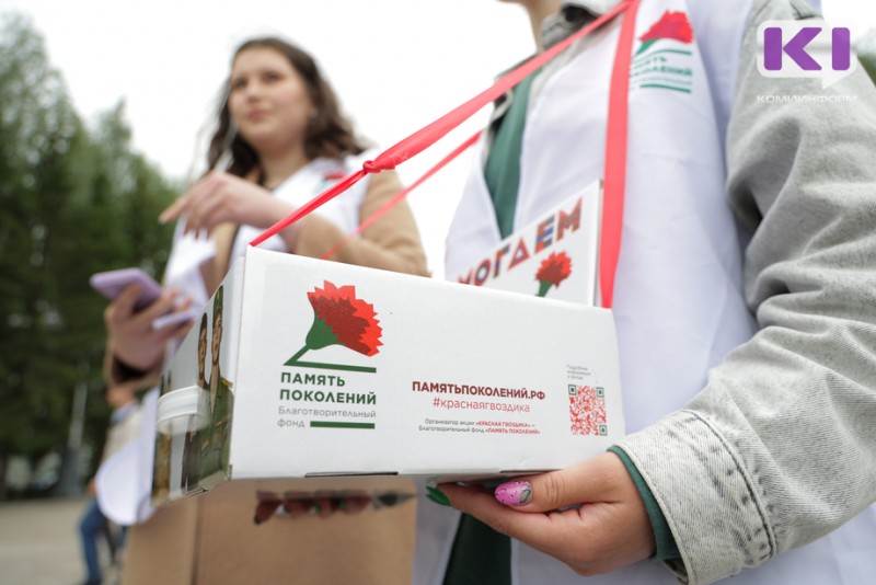 Волонтеры "Красной гвоздики" в Сыктывкаре завершили сбор средств